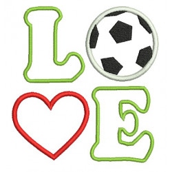 Stickdatei - Love Fußball Appli